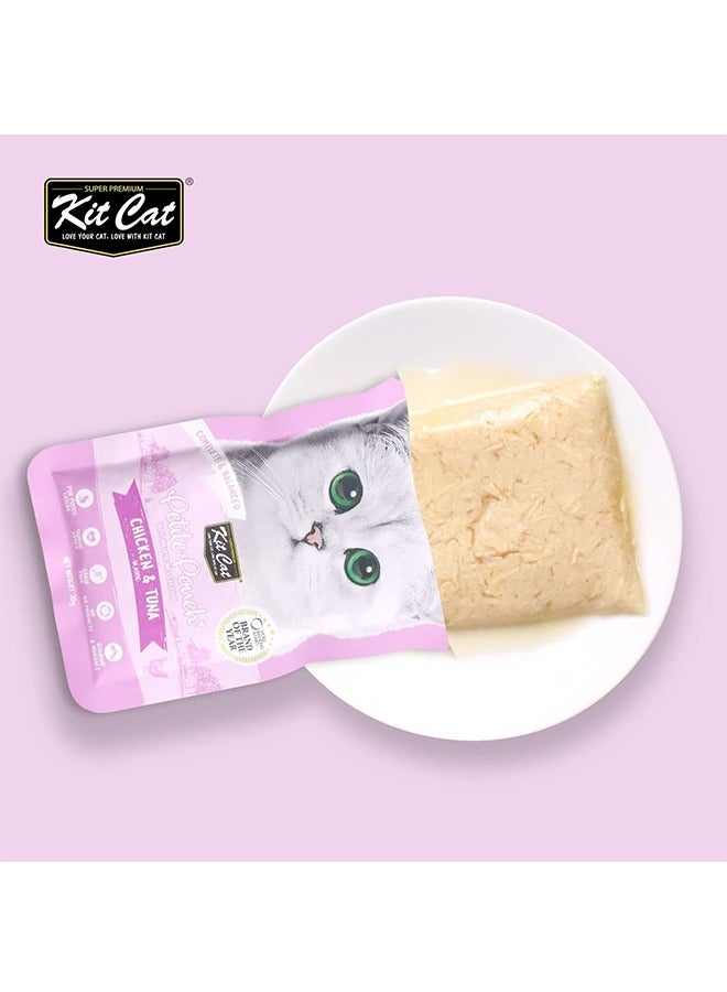 كيت كات طعام القطط الرطب بنكهة الدجاج والتونة - 70 غرام (عبوة من 24 كيسًا) - Image 3